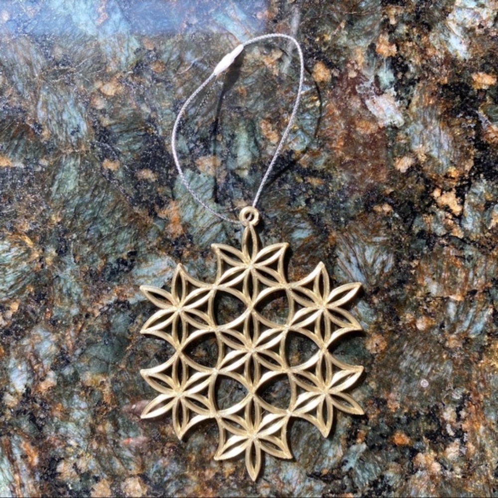 Bronze Snowflake Ornaments (Set of 12) - Picture 2 of 6